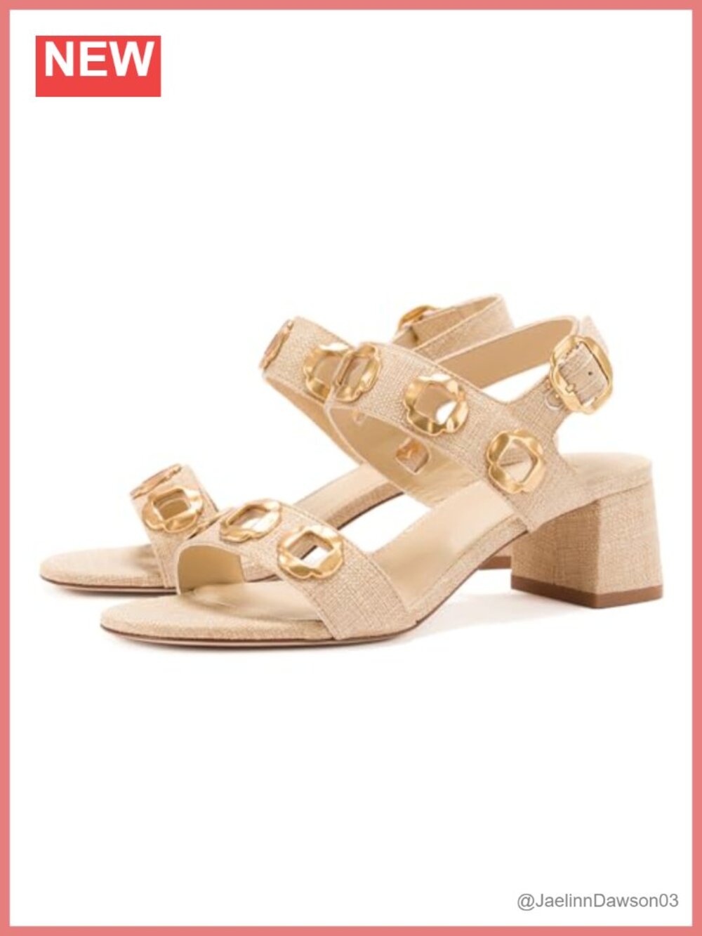 Chunky Block Low Heel Open Toe Sandals Faux Leather Ankle Strap Dressy Summer